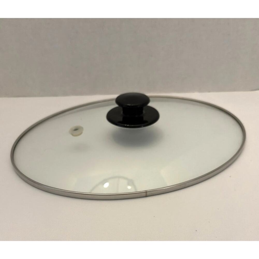 Oval Glass Replacement Lid for 5-quart Slow Cooker Crock Pot 11" x 9" Vent Hole